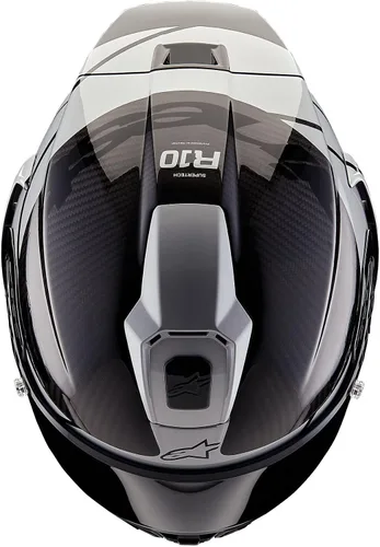Miniatura 7 de Alpinestars Casco Supertech R10 Element, de fibra de carbono, diseño aerodinámico de cara completa, ventilación y seguridad, certificado DOT y ECE