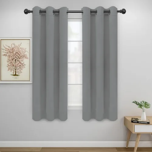 Miniatura 133 de Easy-Going - Cortinas opacas para dormitorio, aislamiento térmico sólido con ojales, cortinas de ventana para reducción de ruido, cortinas