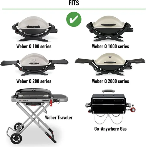 Miniatura 3 de Weber 6501 adaptador de manguera para parrillas portátiles serie Weber Q y Gas, de 6 pies