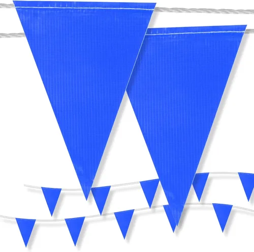 Banderines de seguridad, bandera de advertencia de banderín, banderas de marcado en cuerda para eventos de estacionamiento, línea de barrera de