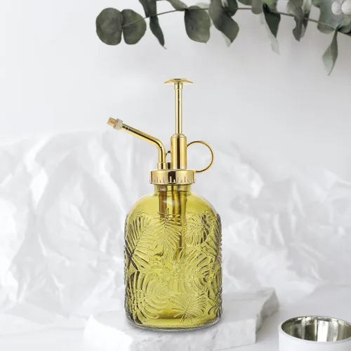 Miniatura 6 de YARNOW Botella rociadora de 12 onzas para plantas, rociador de jardín, rociador, regadera pequeña con boquilla ancha base antideslizante