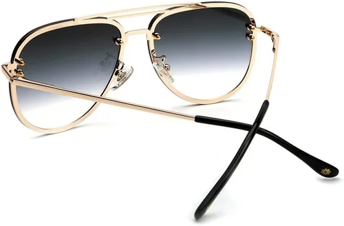 Miniatura 2 de Premium Rimless Oversized Aviator Sunglasses for Women, Polarized PC Lens UV Protection Womens Shade VF2203