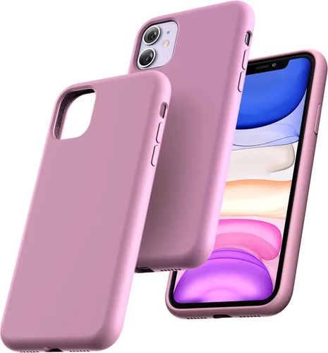 Miniatura 34 de TOCOL Funda delgada de silicona para iPhone 13 de 6.1 pulgadas, ajuste preciso, antideslizante, protección contra caídas, verde alpino