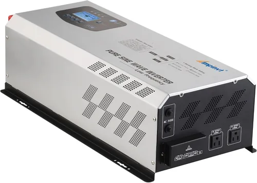 Miniatura 3 de Ampinvt Inversor de Potencia de Onda Sinusoidal Pura 5000W Pico 15000 Watts 24V DC a 120/240V AC Fase Dividida con Cargador AC de Batería, Inversor