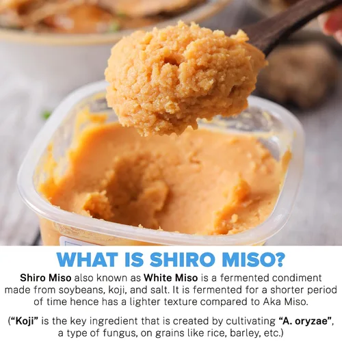 Miniatura 4 de Urban Platter Pasta Shiro Miso 10.58 oz (300g) Miso blanco japonés Soja fermentada Sabor suave, dulce y Umami Perfecto para sopas, ramen