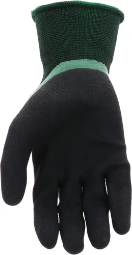 Miniatura 4 de Scotts Guantes de trabajo de látex con doble inmersión para hombre, resistentes al agua, excelente agarre, resistentes a la abrasión, verde/negro