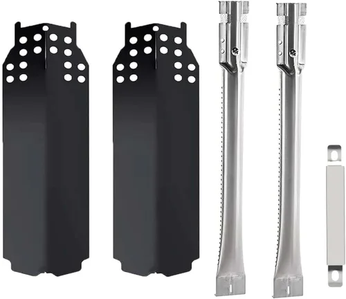 Miniatura 8 de BBQ-PLUS Piezas de repuesto para parrilla Charbroil Classic 360 de 3 quemadores 463773717 G215-0203-W1 G320-0200-W1A, placas de calor, quemador
