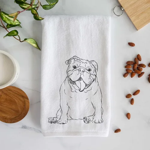 Miniatura 2 de Inkopious Bare Tank The English Bulldog - Toalla de mano decorativa