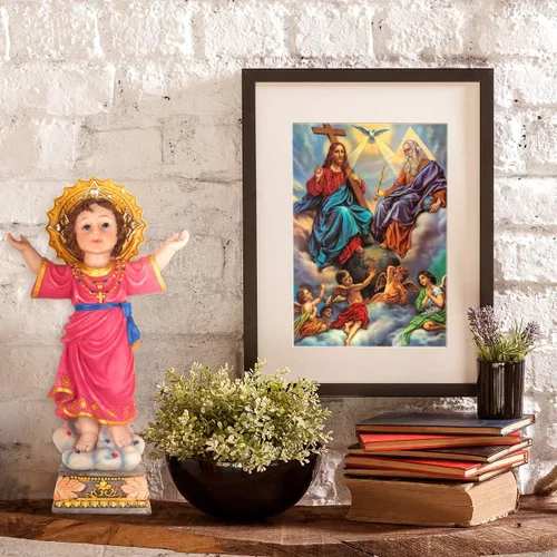 Miniatura 2 de KI Store Divine Child Figurine Divino Nino Holy Child 12 pulgadas Estatua religiosa Figura de mesa de resina