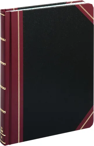 Miniatura 8 de Boorum & Pease 21300R - Libro de columna, 300 páginas, 10-3/8 pulgadas x 8-1/8 pulgadas, negro