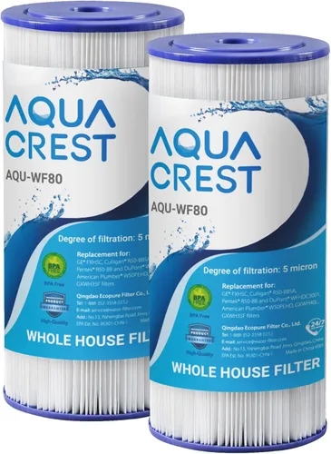 AQUA CREST FXHSC - Filtro de agua para toda la casa, repuesto para GE® FXHSC, GXWH40L, GXWH35F, American Plumber W50PEHD, W10-PR, Culligan®