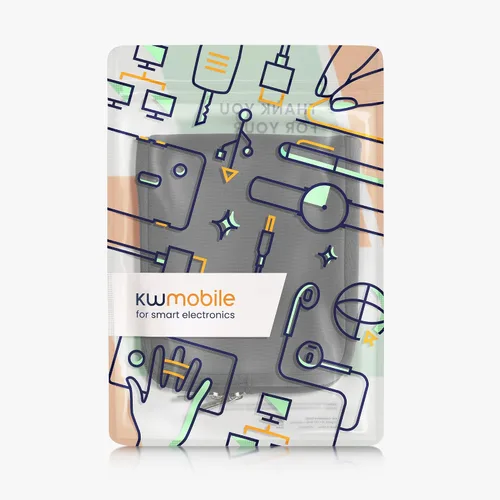 Miniatura 6 de kwmobile Funda de neopreno compatible con Logitech MK470, funda para teclado suave de viaje, color gris