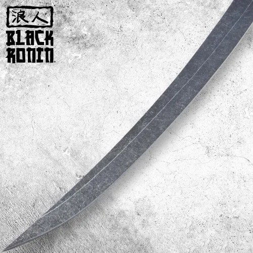 Miniatura 5 de Black Ronin Combat Wakizashi Sword with Injection Molded Sheath Stainless Steel Blade Cord-Wrapped Handle