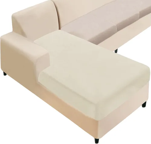 Miniatura 56 de NAISI Fundas de cojín para sofá de 3 piezas de terciopelo elástico, fundas suaves para asientos de sofá o respaldos, fundas individuales suaves