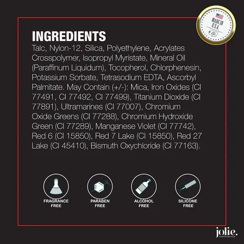 Miniatura 6 de Jolie - Polvo translúcido suelto para la cara, polvo de fijación de maquillaje ultra fino y sedoso (Nude 01A)