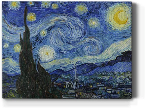 Miniatura 23 de Renditions Gallery Vincent Van Gogh Impreso Flores de almendra, famosa reproducción de pintura, lienzo de alta calidad envuelto en galería, listo