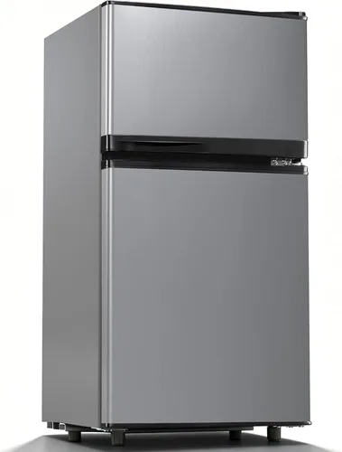 Miniatura 7 de Manastin Mini refrigerador de 3.55 pies cúbicos con congelador, refrigerador pequeño de 2 puertas con termostato ajustable, mini refrigerador