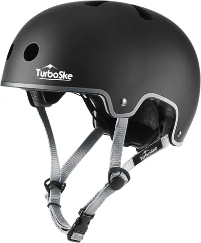 Miniatura 15 de Casco de patineta, casco BMX, casco multideporte, casco de bicicleta para niños, jóvenes, hombres, mujeres Gris