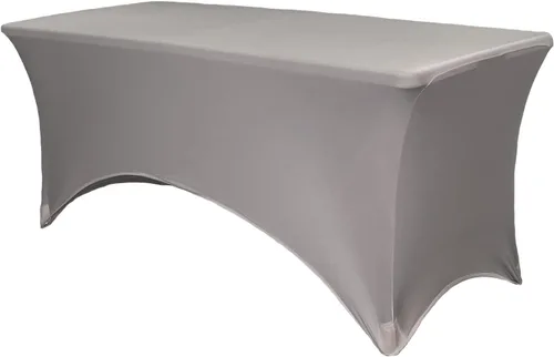 Miniatura 15 de YOUR CHAIR COVERS Mantel rectangular de elastano ajustable de 5 pies, color blanco, para decoración de bodas, eventos, patio, cubierta elástica