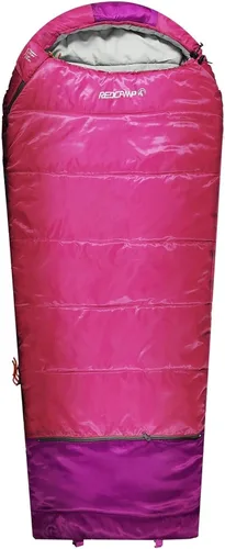 Miniatura 13 de REDCAMP - Saco de dormir para niños tipo momia para acampada, saco de dormir de 3 estaciones para clima frío, para niños, niñas y adolescentes, Azul