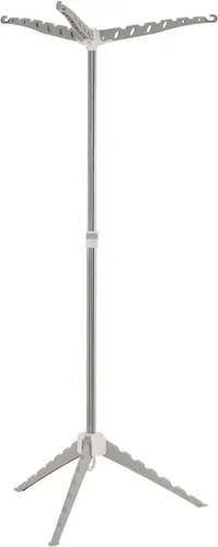 Household Essentials Gris 5006-1 Tendedero Simple de Trípode Interior con Asa de Transporte para Ropa, Pequeño