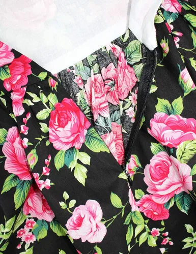 Miniatura 266 de Vestido de verano para niña, de algodón, con diseño floral