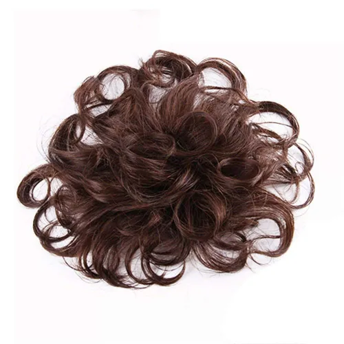 Miniatura 11 de RemeeHi Peluca de cabello humano rizado natural de repuesto esponjoso sin costuras con clip en la parte superior para mujeres, cabello fino, grande