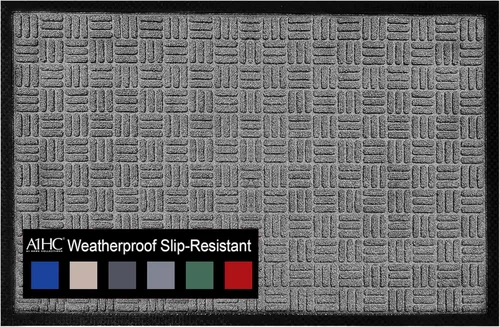 Miniatura 17 de A1HC - Tapete para interiores y exteriores, tapete antideslizante para puerta delantera, entrada, patio, garaje y oficina, tapete de bienvenida