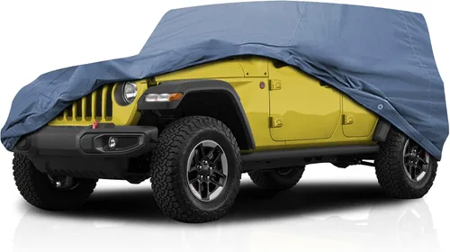 Miniatura 12 de USCarCover Protección Suprema para Todo Clima, Funda Respirable para Auto Jeep CJ3 1959-1964 SUV Tela Mejorada contra la Contaminación, Polvo, Sol