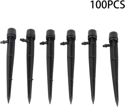 Miniatura 5 de TOPINCN Drip Irrigation Emitters Sprayer, Drip Emitters Highly Efficient for Lawn Bed (13cm / 5.1in Black)