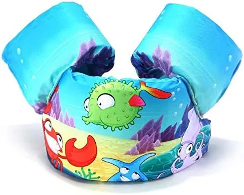 Miniatura 3 de JKSPORTS Flotadores de bebé para piscina, chaleco salvavidas para niños de 30 a 50 libras, compatible de 20 a 30 libras para bebé/bebé/niño pequeño