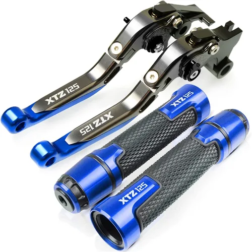Miniatura 15 de Palancas manillar para Yamaha XTZ125 XTZ 125 2014 2015 2016 2017 2018 motocicleta ajustable plegable freno embrague palancas manillar mano apretones