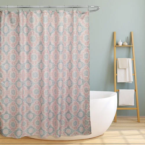 Miniatura 8 de Linen Store lona cortina de regadera de tela, 70"x70