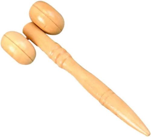 Miniatura 4 de Rodillos de madera portátiles masajeadores cara mano pierna cabeza cuello espalda cintura masaje rueda palos para hombres mujeres