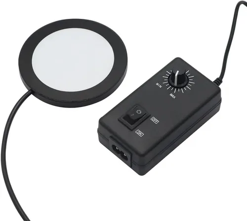 Miniatura 2 de Kit de accesorios para microscopio Anillo ajustable Fuente de luz inferior LED Microscopio Retroiluminación Lámpara iluminadora para industria