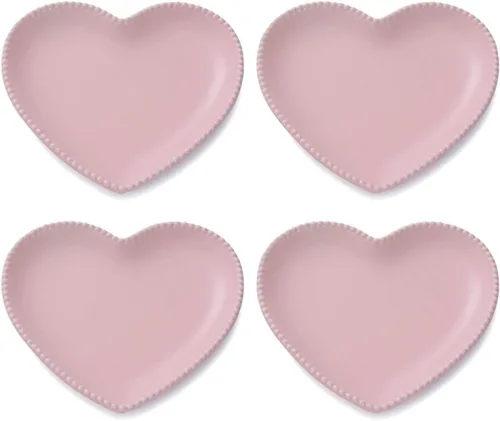 Miniatura 2 de CHOOLD Elegante plato de postre en forma de corazón de cerámica para fiesta de cocina, 7 pulgadas - 1 unidad