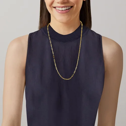 Miniatura 5 de RS Pure by Ross-Simons Italian 14kt Yellow Gold Paper Clip Link Necklace