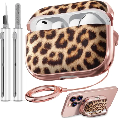 Miniatura 11 de Inesore Funda para AirPods Pro 3 2025 con cerradura, funda transparente floral para mujeres, compatible con Apple Airpods Pro de 3ª