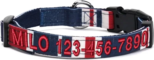 Miniatura 45 de Collar para mascotas Pawtitas, de 6 pies, suave, ajustable, color sólido, de nailon. El collar y arnés a juego para perros y cachorros, se venden