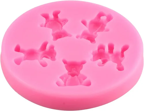 Miniatura 6 de Molde de silicona para osos de peluche, molde de fondant para decoración de tartas, decoración de cupcakes, pasta de goma de caramelo de chocolate