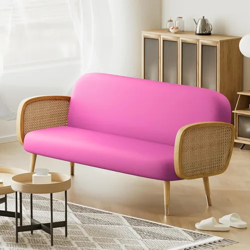 Miniatura 3 de MoNiBloom Funda para futón de tamaño Queen, elástica, sin brazos, funda para sofá sin brazos, protector de muebles, duradera y lavable, con Cereza