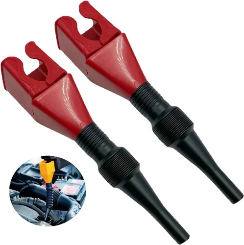 Miniatura 14 de Embudo de plástico retráctil para cambio de aceite para automóviles y motocicletas (A-Blue+White)