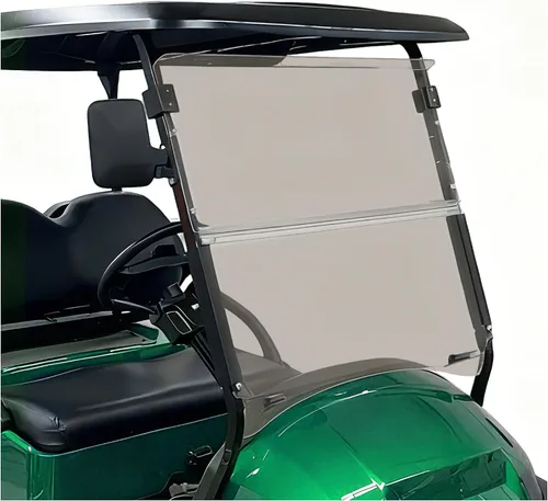 Miniatura 11 de ECOTRIC Parabrisas compatible con Club Car DS de 1982-2000.5 Clear Fold Down resistente al impacto para carrito de golf Modelo DS