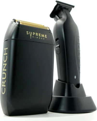 Miniatura 9 de Supreme Trimmer Vader Trimmer & Crunch Foil Shaver Kit de corte de pelo para barbería profesional DLC T-Blade Recortadora de barba ST3778 & STF602