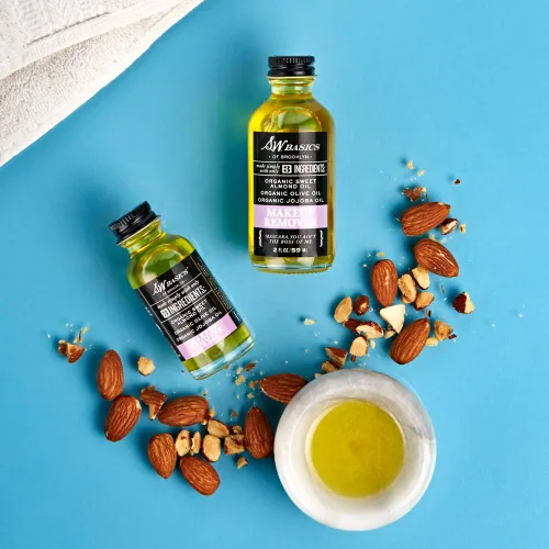 Miniatura 4 de S.w. Basics Removedor de maquillaje con aceites orgánicos de almendra dulce, oliva y jojoba, 2 onzas