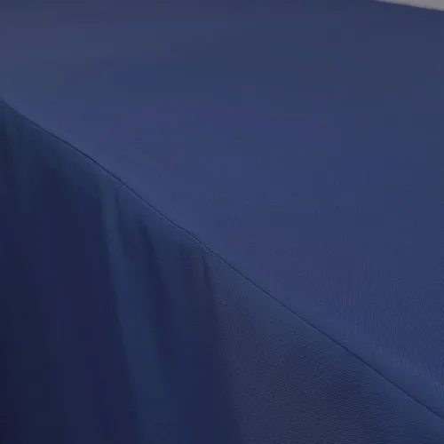 Miniatura 4 de YOUR CHAIR COVERS - Mantel rectangular de poliéster ajustable de 4 x 24 pulgadas, color azul marino, funda de mesa de boda de alta calidad