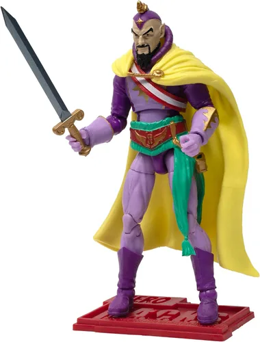 Boss Fight Studio Hero H.A.C.K.S. Flash Gordon Ming The Merciless Comic Book figura de acción, figura coleccionable altamente articulada y