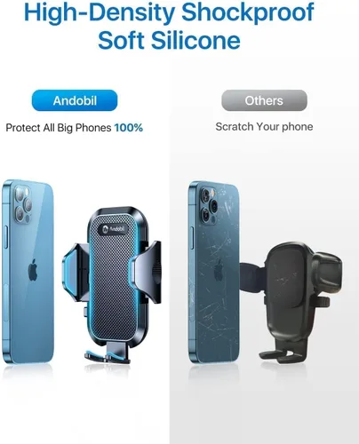 Miniatura 8 de andobil Soporte para teléfono de grado militar, [cuello de cisne de metal más sólido] Soporte universal para teléfono para tu auto, camión de golf