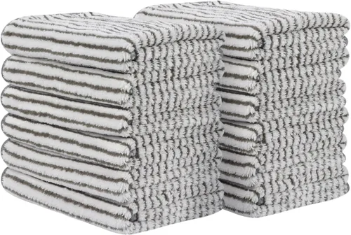 Miniatura 9 de SINLAND Toallas Faciales de Microfibra Ultra Suaves Paños de Lavado Faciales Paño Facial para Baño 12 Pulgadas x 12 Pulgadas Paquete de 6