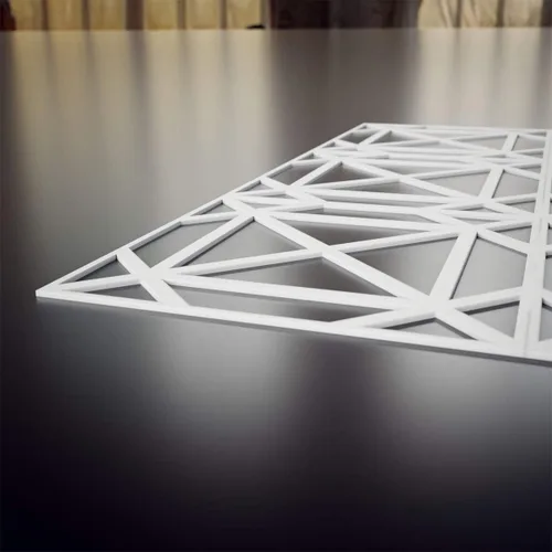 Miniatura 6 de Ekena Millwork 23 3/8 pulgadas de ancho x 23 3/8 pulgadas de alto x 3/8 pulgadas de alto, grandes paneles de pared decorativos Buxton en PVC